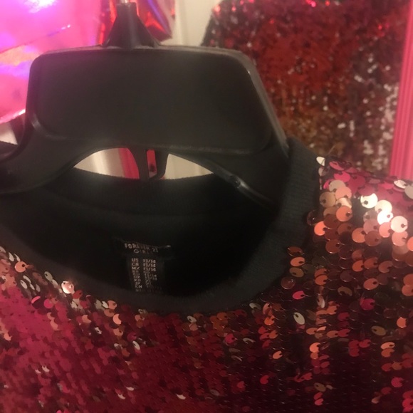 Girls Multi-Color Mini Sequin Party Dress - Picture 7 of 7